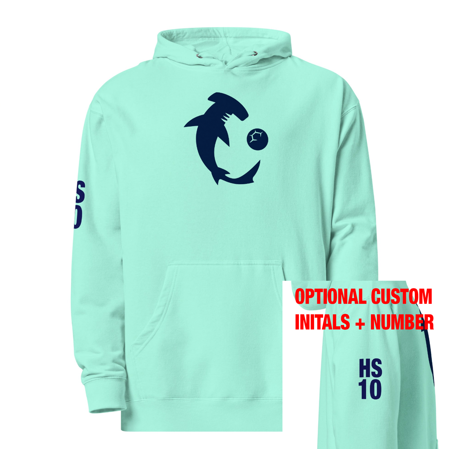 Hammerheads Shark Logo Heavyweight Unisex Adult Hoodie