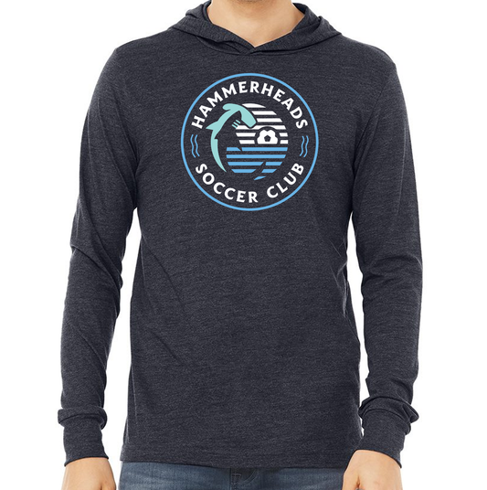 Hammerheads Badge Unisex Hooded Long Sleeve Tee