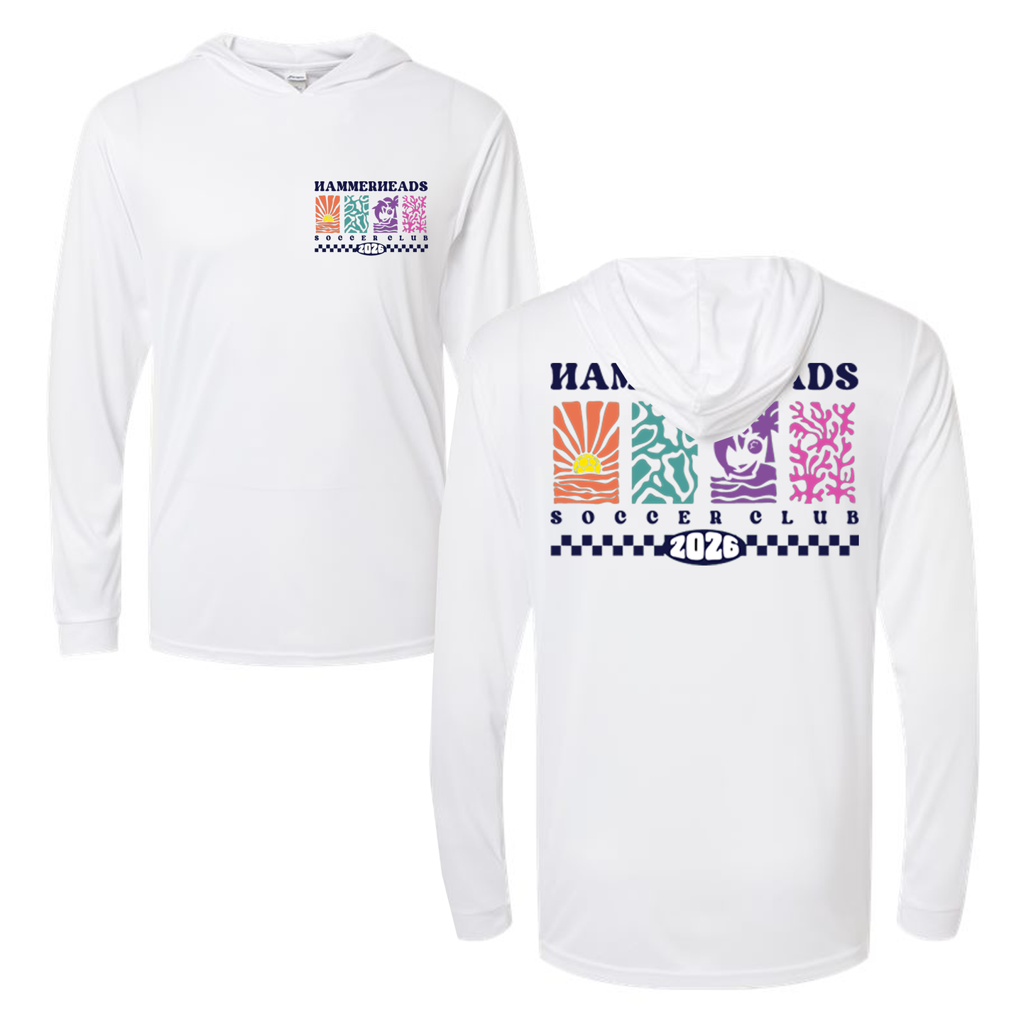 Hammerheads UPF Performance Sunset Collection Lightweight Hoodie