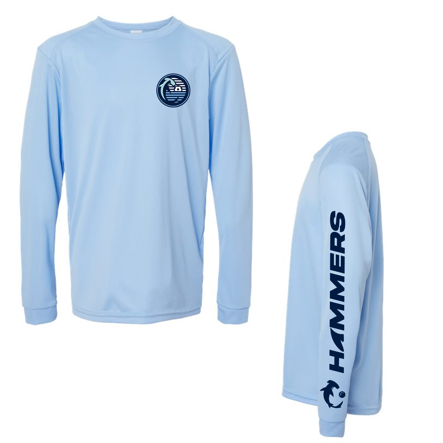 Hammerheads UPF Performance Classic Logo Lightweight LS Tee