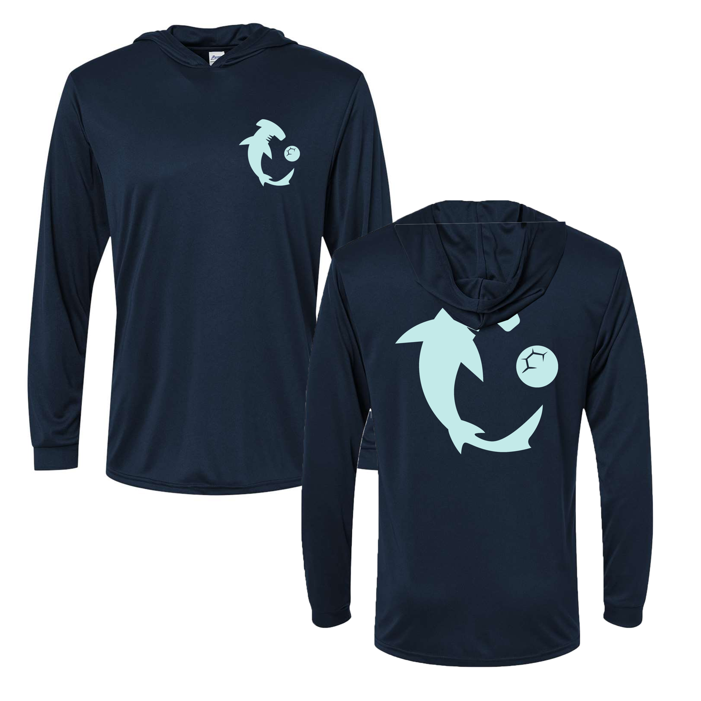 Hammerheads UPF Performance Shark Logo Hoodie
