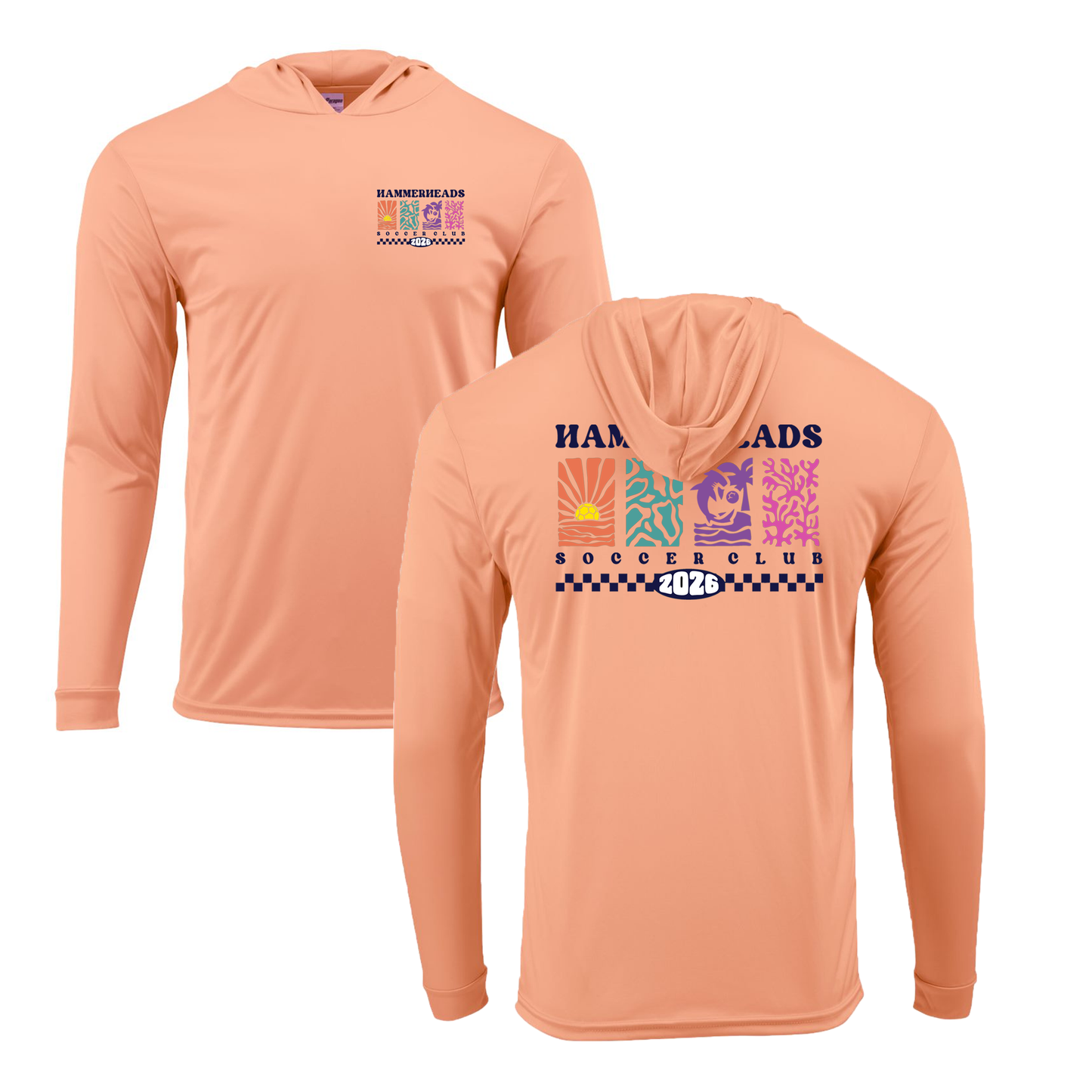 Hammerheads UPF Performance Sunset Collection Lightweight Hoodie