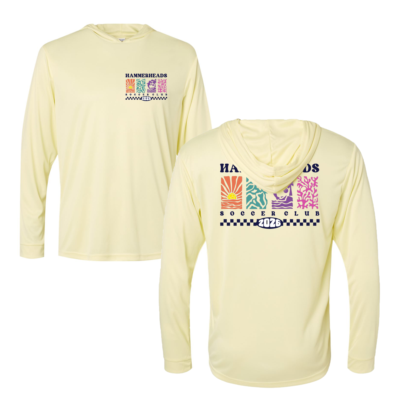 Hammerheads UPF Performance Sunset Collection Lightweight Hoodie