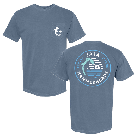 JASA Hammerheads Comfort Colors Pocket Tee