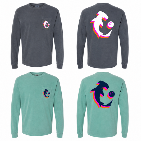 Hammerheads Soccer Club 3D Shark Comfort Colors Pocket Tee
